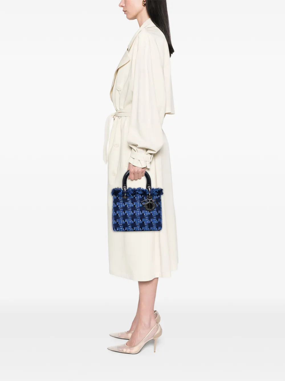 Pre-OwnedChristian Dior Pre-Owned2013 Medium Tweed Lady Dior satchel