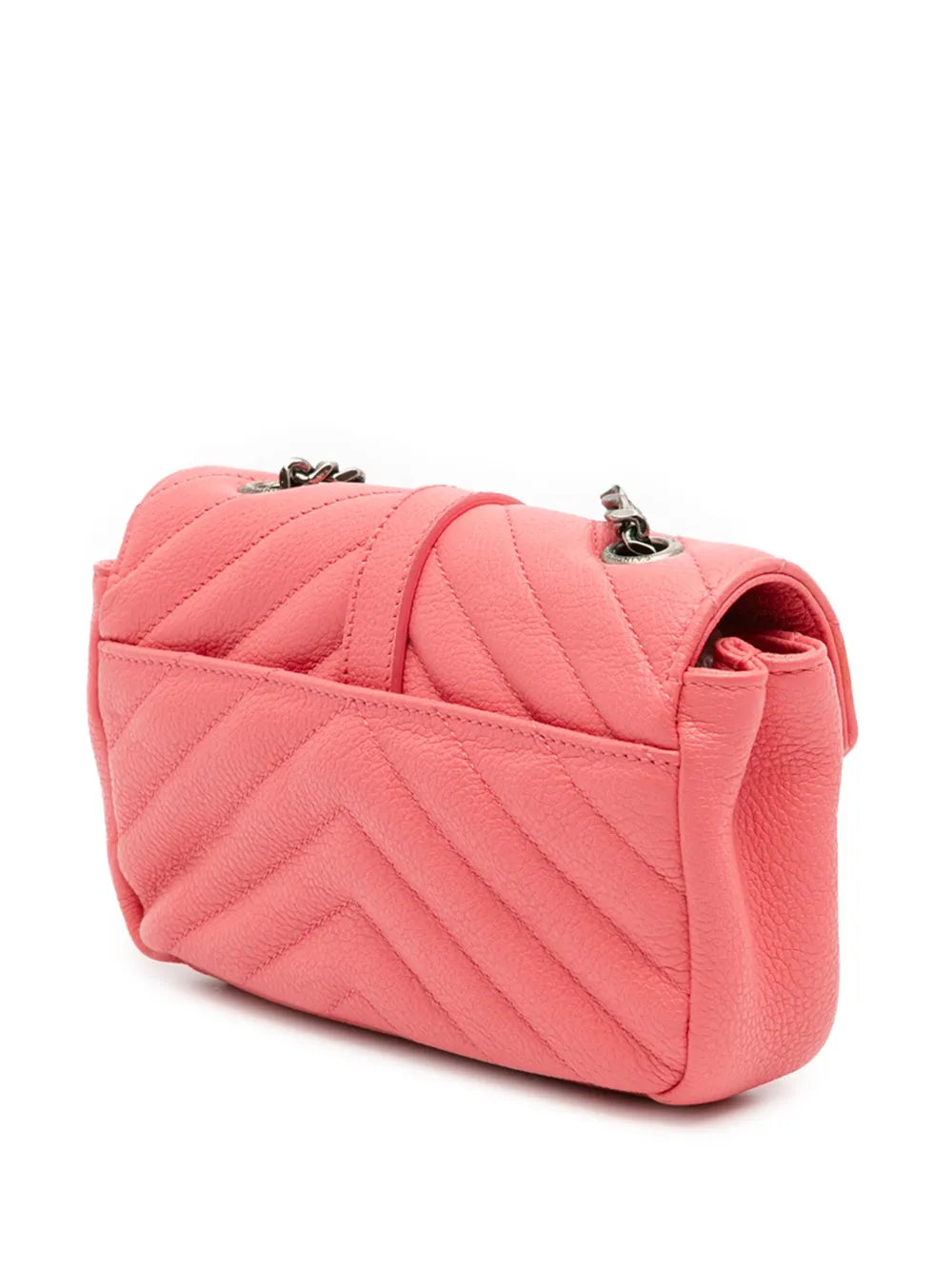 Pre-OwnedSaint Laurent Pre-Owned2015 Baby Grained Calfskin Chevron Classic Monogram Chain Bag crossbody bag