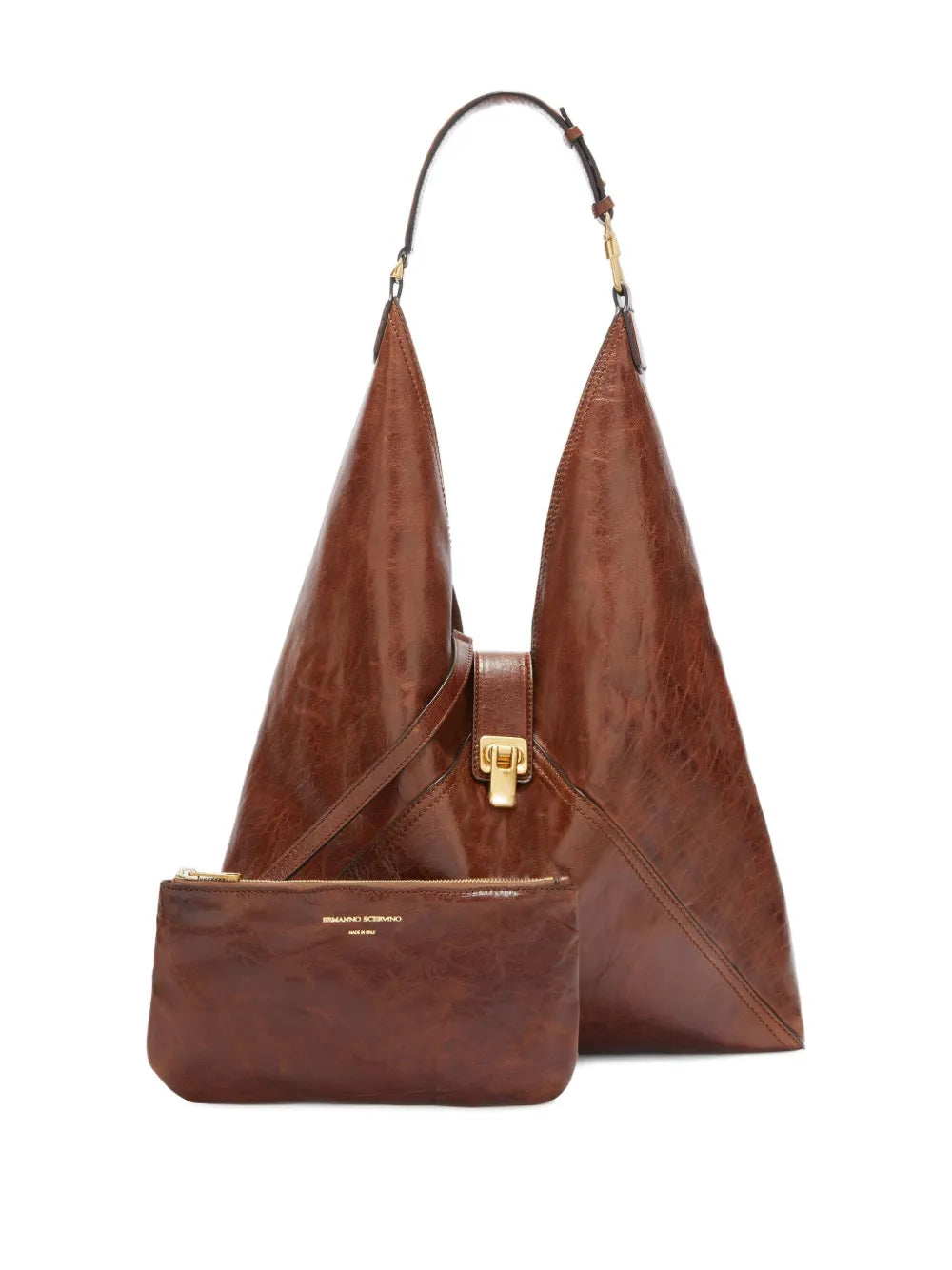 Ermanno Scervinolarge Dudu buckle clutch bag
