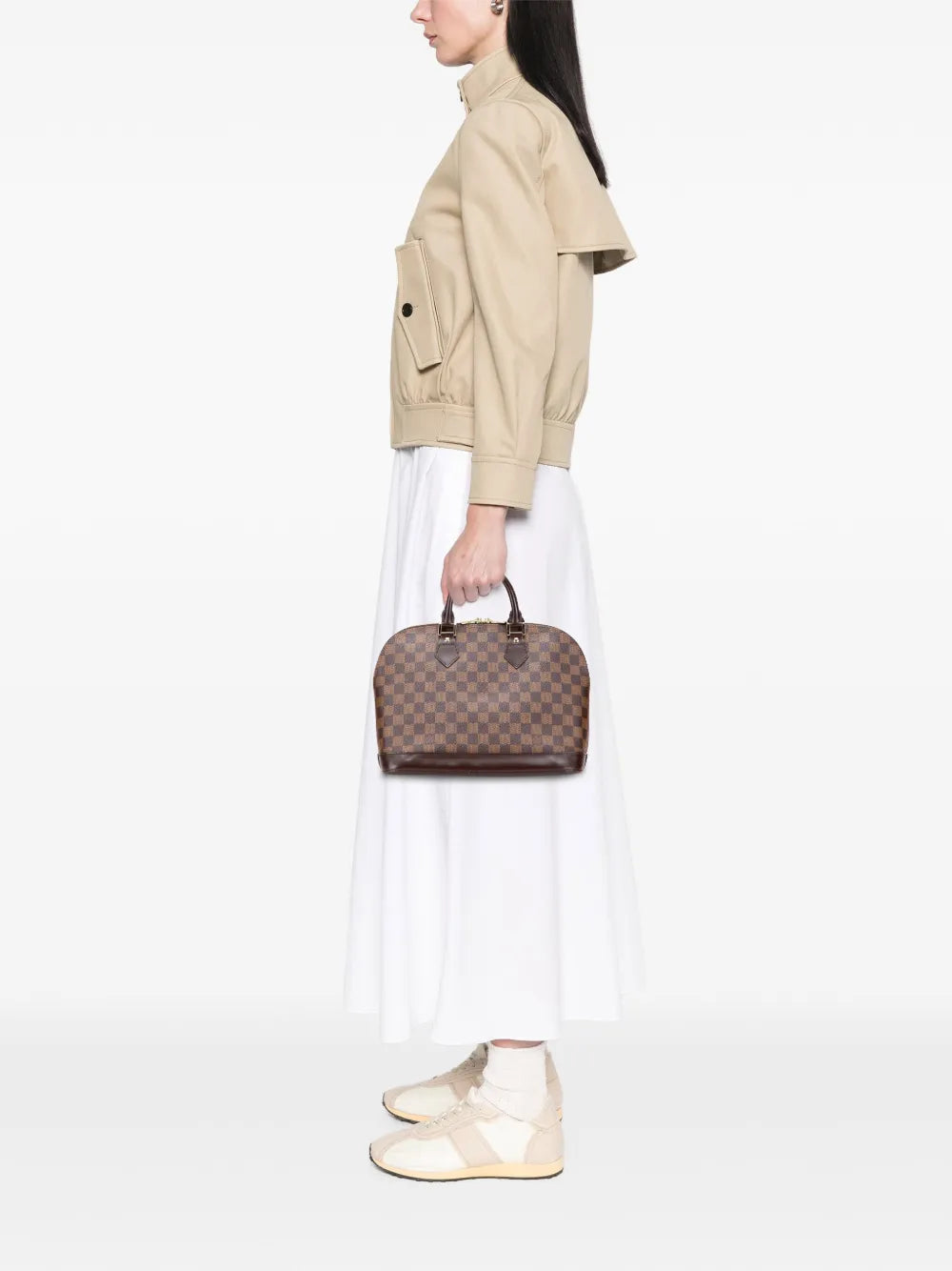 Pre-OwnedLouis Vuitton Pre-Owned2005 Damier Ebene Alma PM handbag