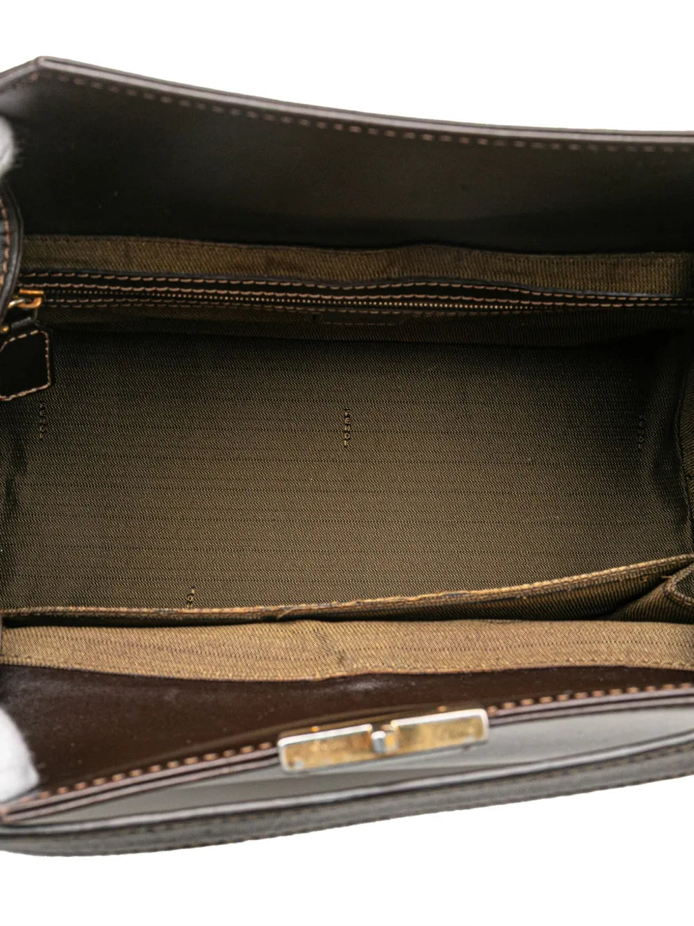 Pre-OwnedFendi Pre-Owned2000-2010 Zucca Canvas Push Lock Box handbag