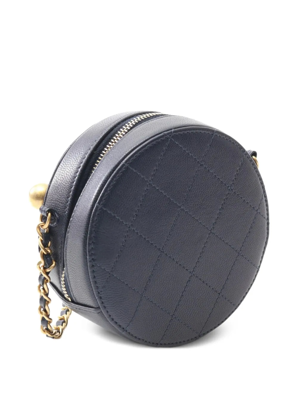 Pre-OwnedCHANEL Pre-Owned2019 mini Matelasse round shoulder bag
