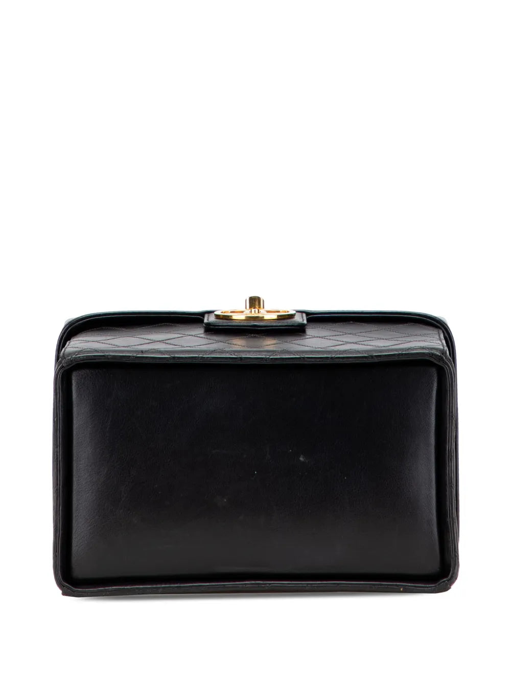Pre-OwnedCHANEL Pre-Owned1994-1996 CC Stitched Calfskin Turnlock Case vanity bag