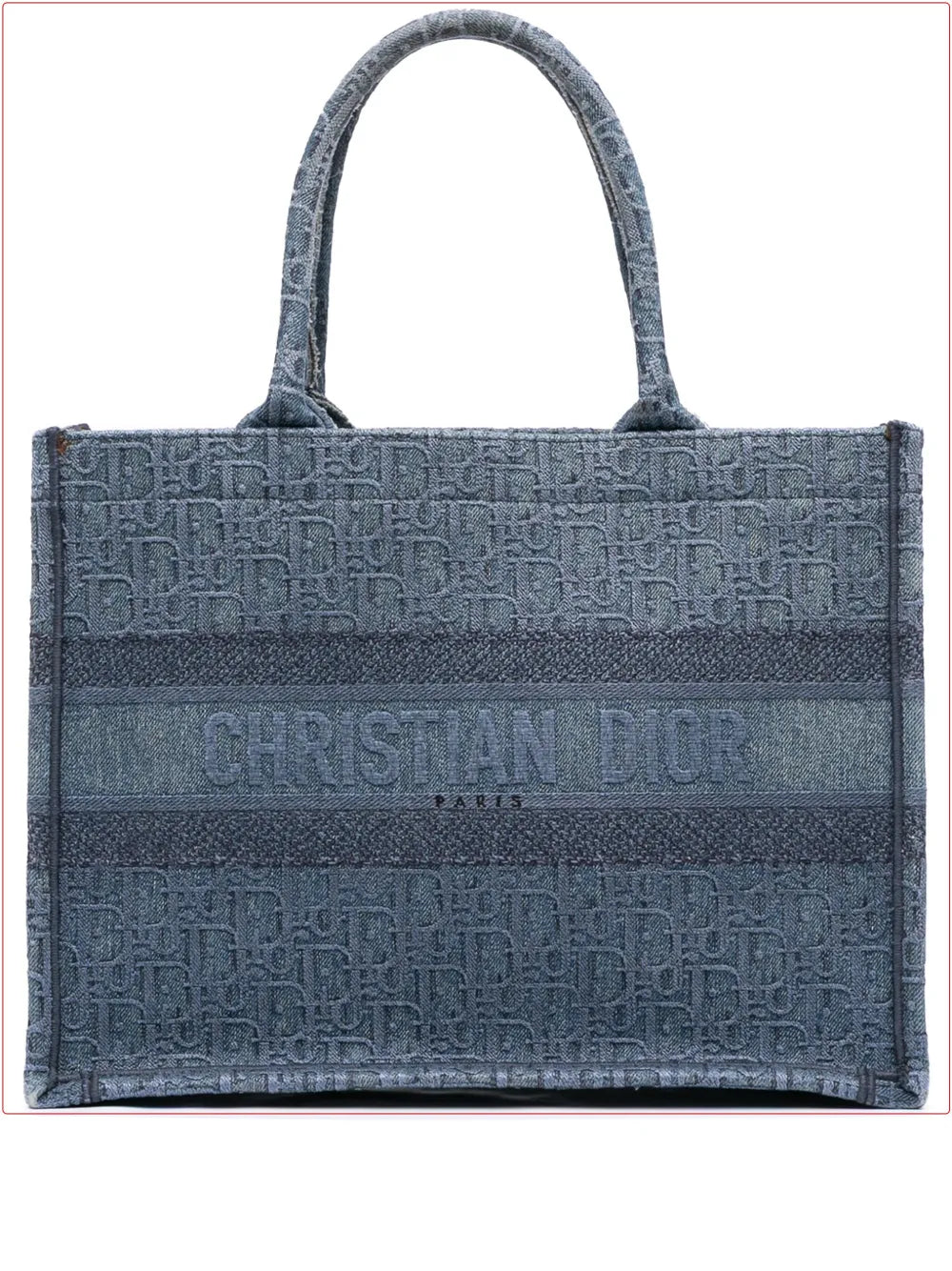 Pre-OwnedChristian Dior Pre-Owned2019 Medium Oblique Denim Book tote bag