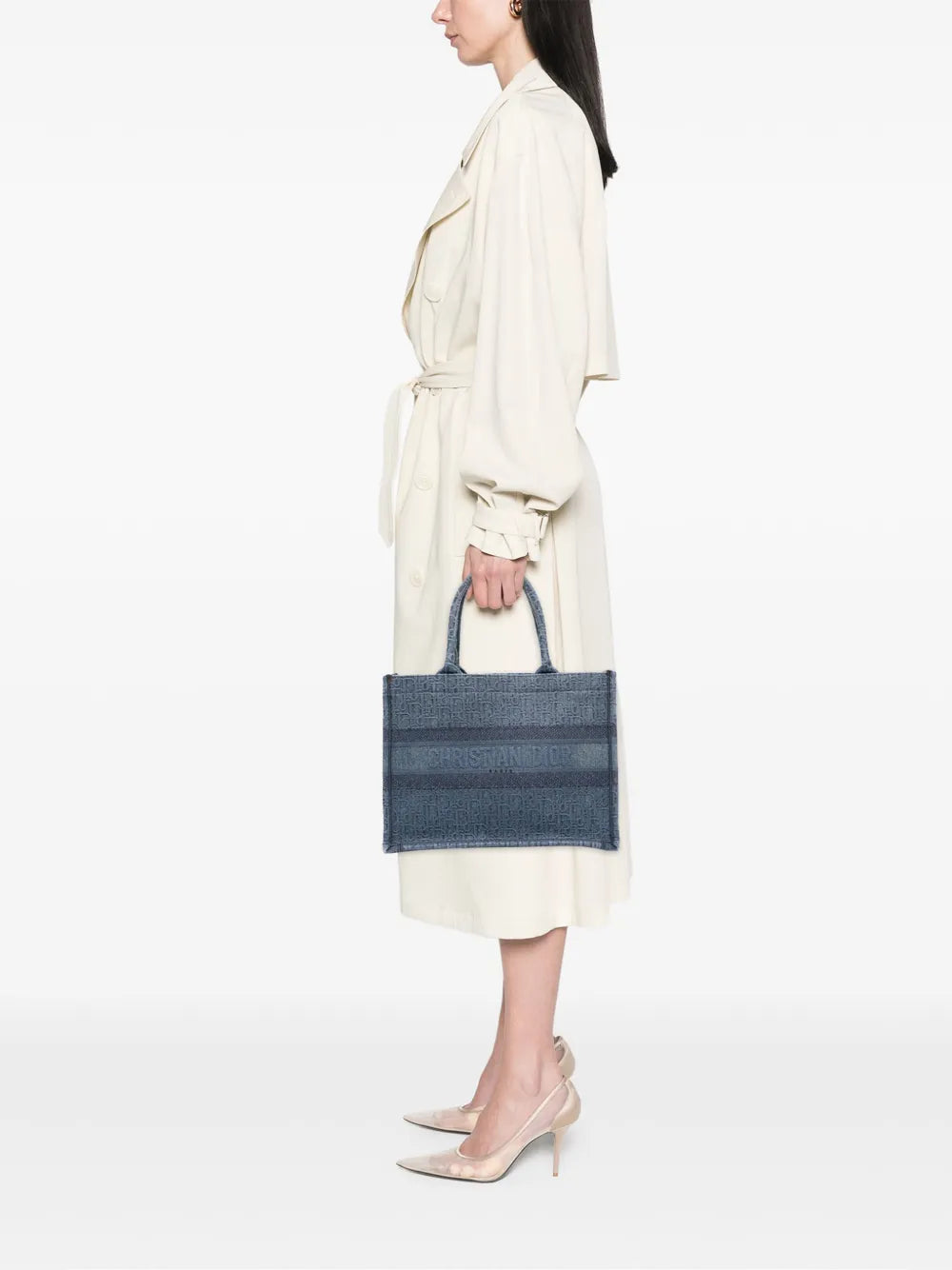 Pre-OwnedChristian Dior Pre-Owned2019 Medium Oblique Denim Book tote bag