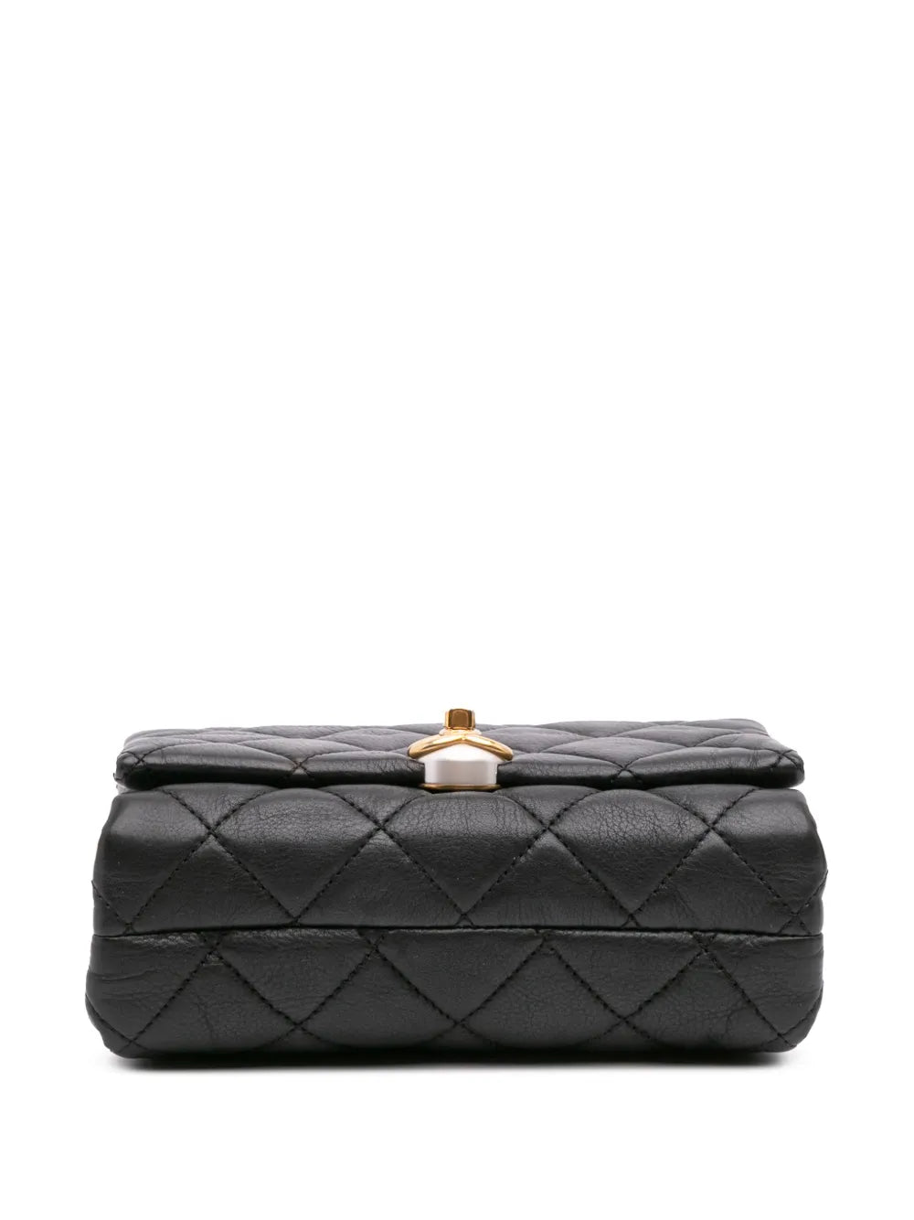 Pre-OwnedCHANEL Pre-Owned2019 Mini Quilted Calfskin Pearl CC Accordion Flap crossbody bag