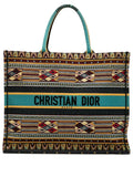 Pre-OwnedChristian Dior Pre-Owned2019 Large Embroidered Canvas Book tote bag