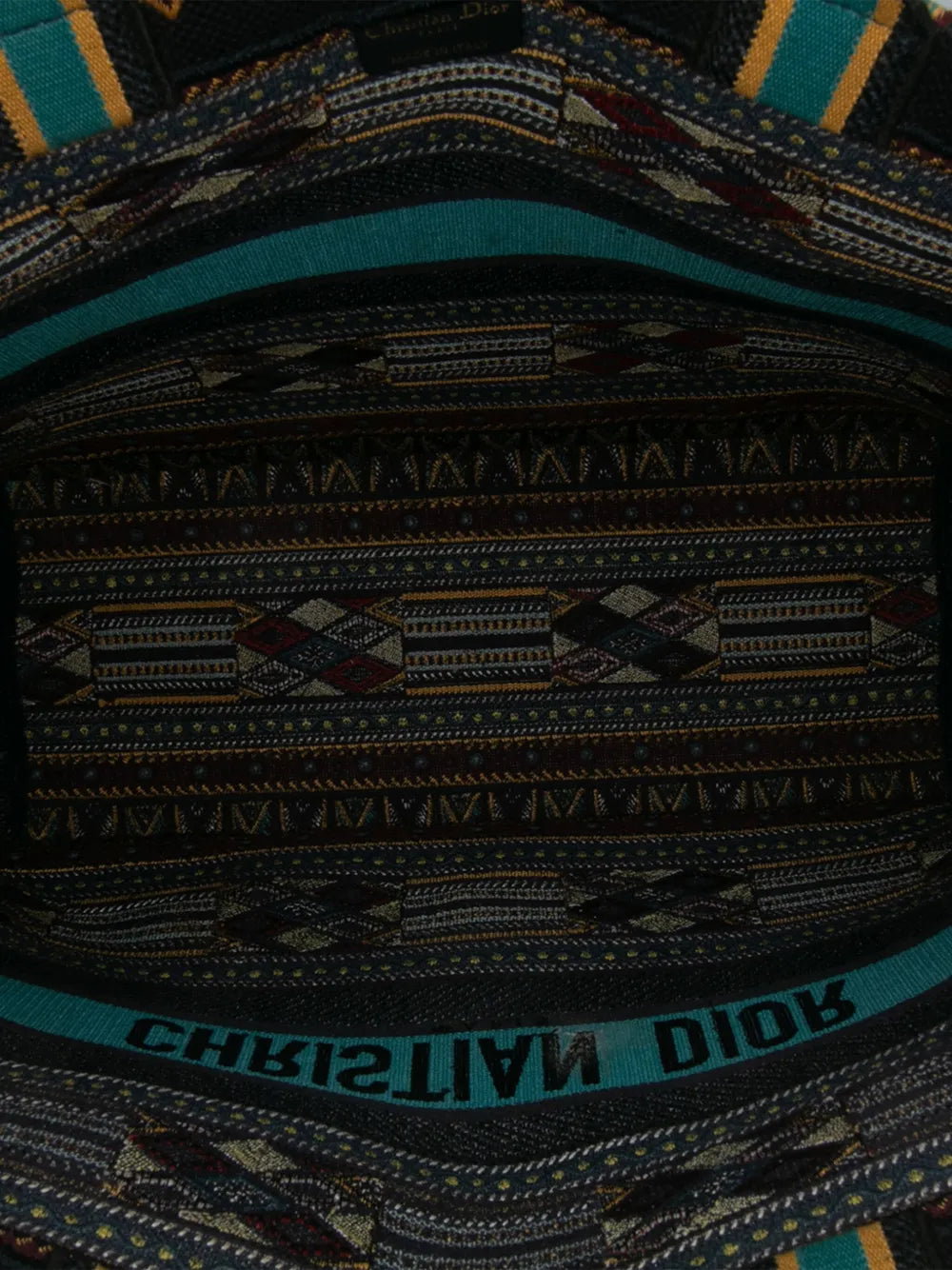 Pre-OwnedChristian Dior Pre-Owned2019 Large Embroidered Canvas Book tote bag