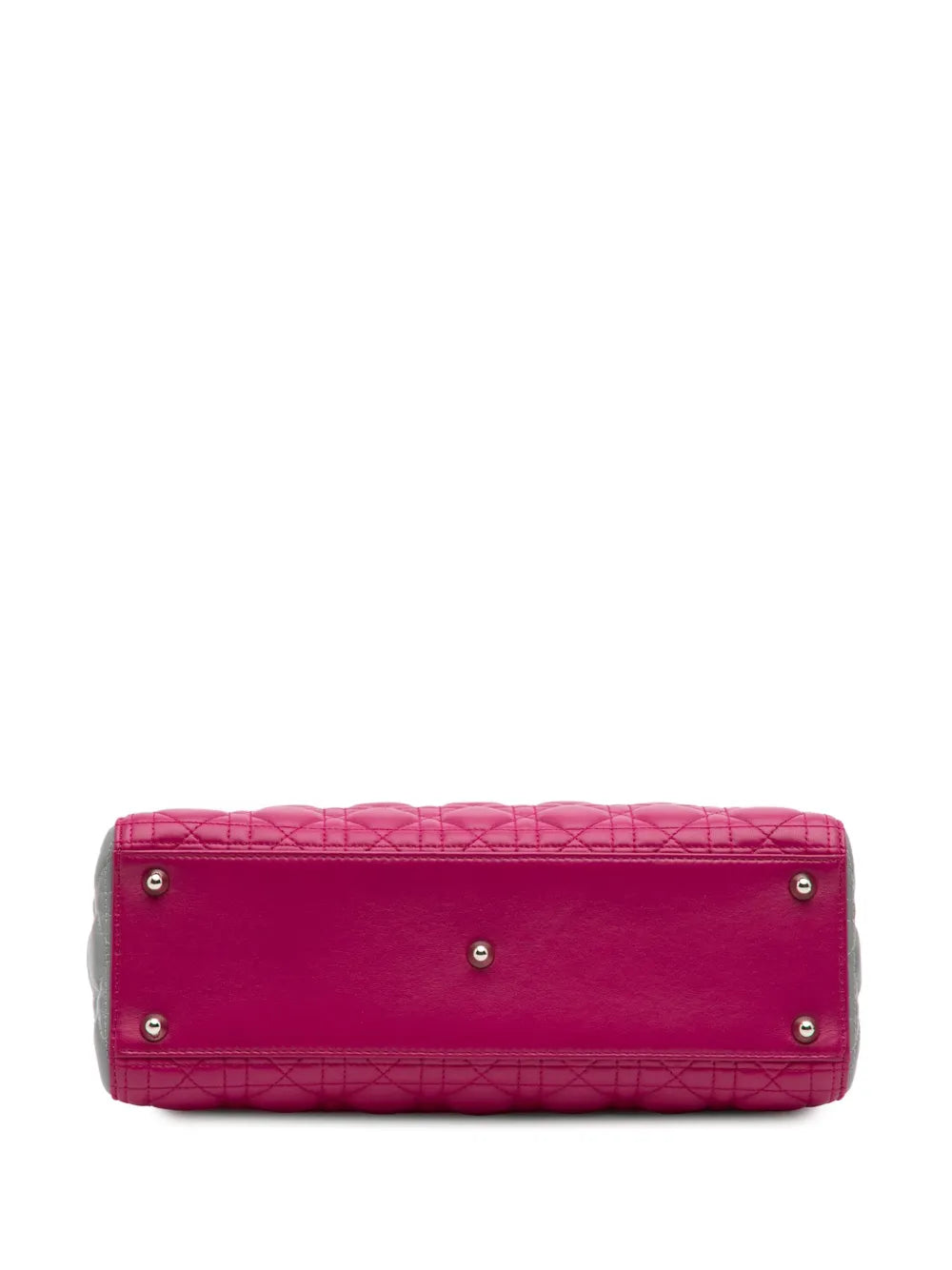 Pre-OwnedChristian Dior Pre-Owned2014 Large Bicolor Lambskin Cannage Lady Dior satchel