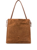 Coccinellelarge Dulse suede tote bag