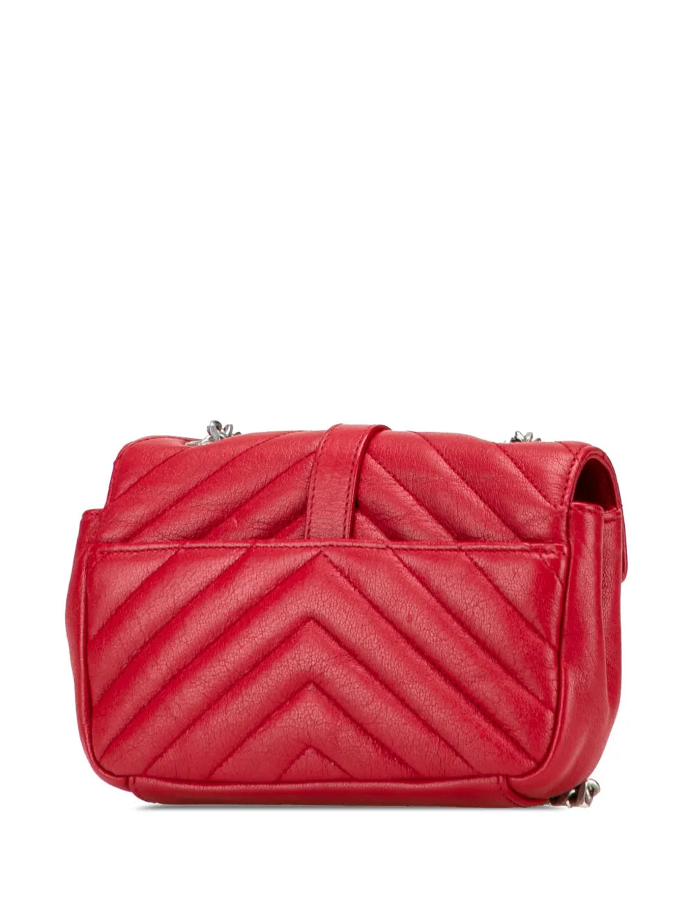 Pre-OwnedSaint Laurent Pre-Owned2015 Baby Sheepskin Chevron Classic Monogram Chain Bag crossbody bag