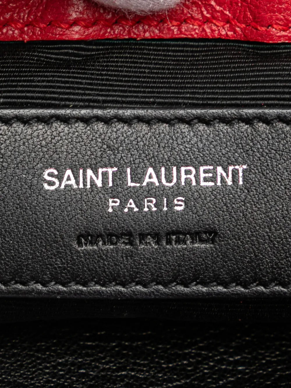 Pre-OwnedSaint Laurent Pre-Owned2015 Baby Sheepskin Chevron Classic Monogram Chain Bag crossbody bag
