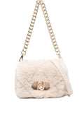 LIU JOfaux-fur cross body bag