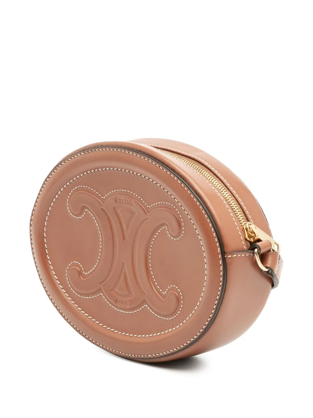 Pre-OwnedCeline Pre-Owned2021 Small Calfskin Cuir Triomphe Oval crossbody bag