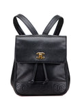 Pre-OwnedCHANEL Pre-Owned1996-1997 Caviar Triple CC backpack