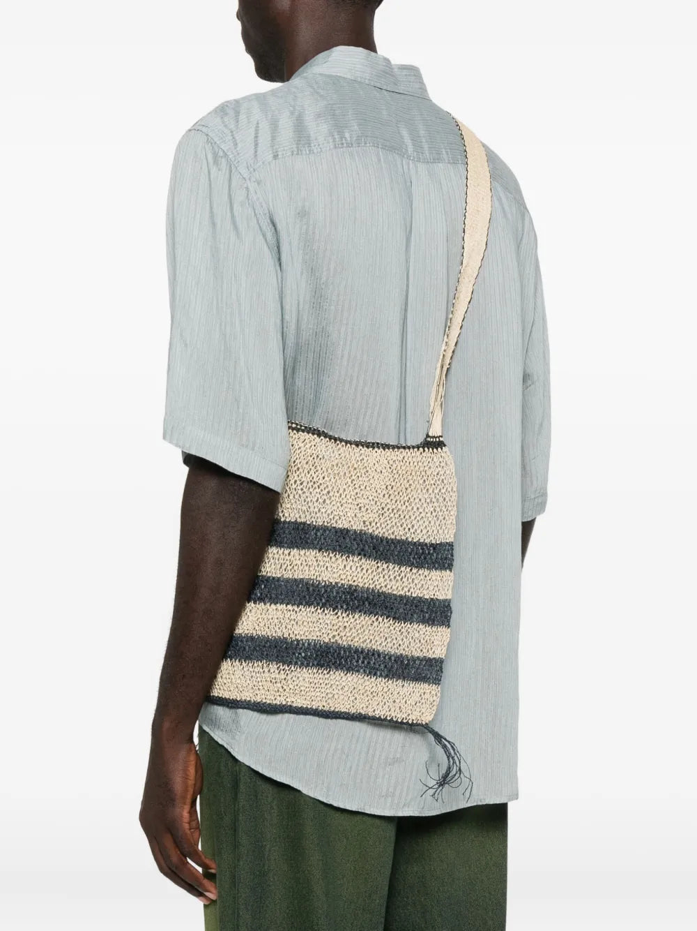 SLO_HAND_MADEstriped-detail shoulder bag