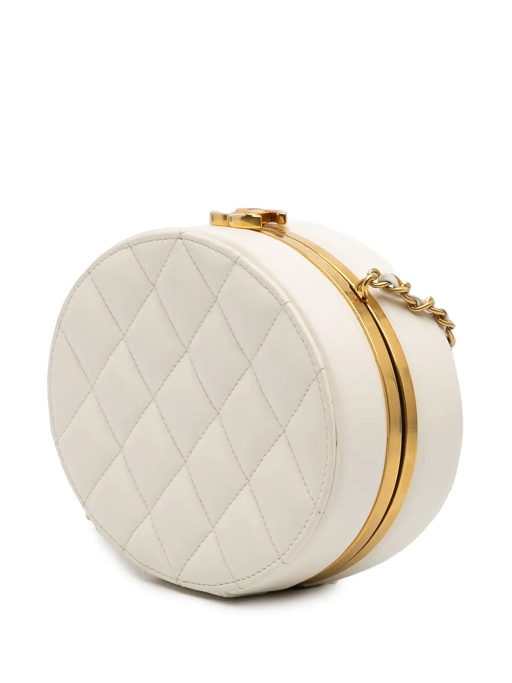Pre-OwnedCHANEL Pre-Owned2021-2025 CC Quilted Lambskin Frame Vanity Case crossbody bag