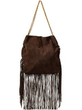 Veronica BeardSlouch fringed suede shoulder bag