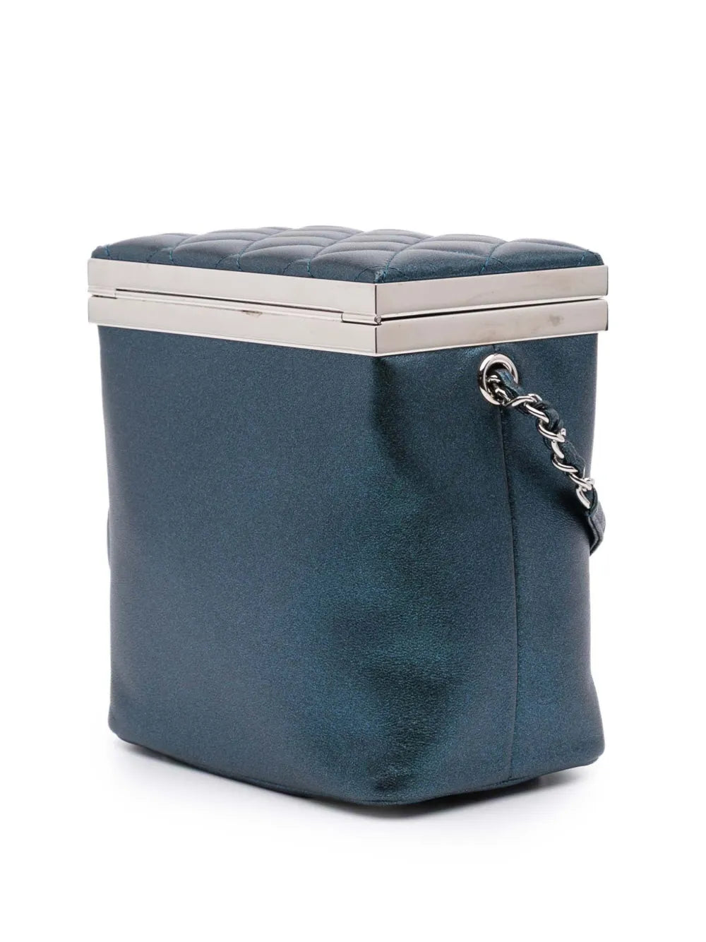 Pre-OwnedCHANEL Pre-Owned2016-2017 CC Metallic Calfskin Case vanity bag