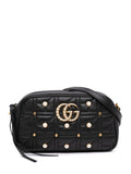 Pre-OwnedGucci Pre-Owned2016-2025 Small GG Marmont Matelasse Leather Pearl Studded crossbody bag