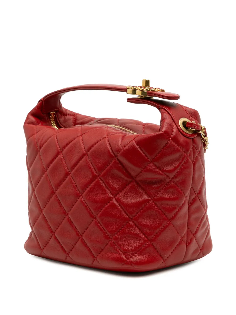 Pre-OwnedCHANEL Pre-Owned2019 Small Quilted Lambskin Perfect Meeting Hobo satchel