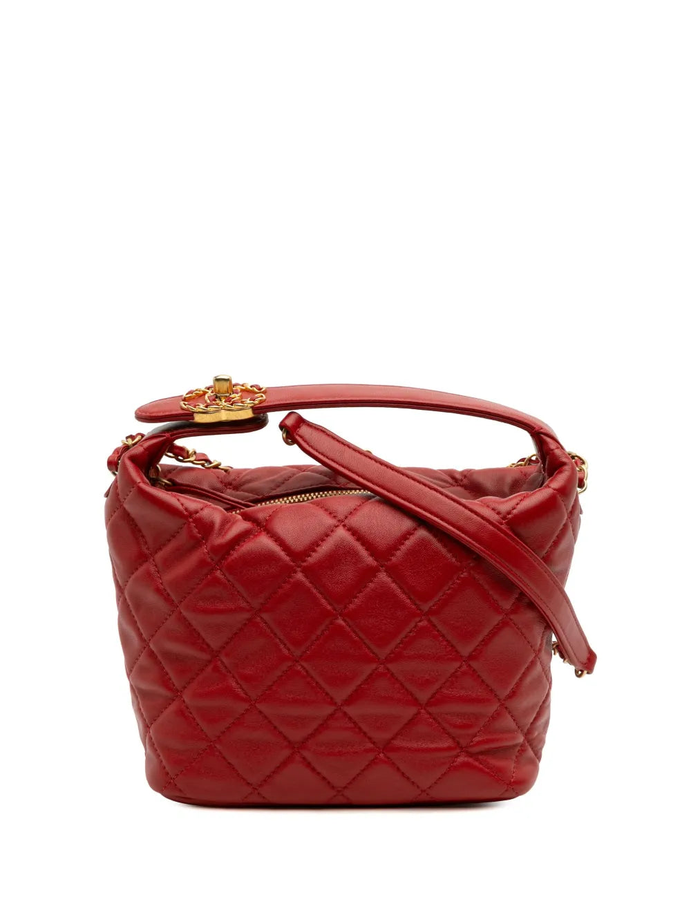 Pre-OwnedCHANEL Pre-Owned2019 Small Quilted Lambskin Perfect Meeting Hobo satchel