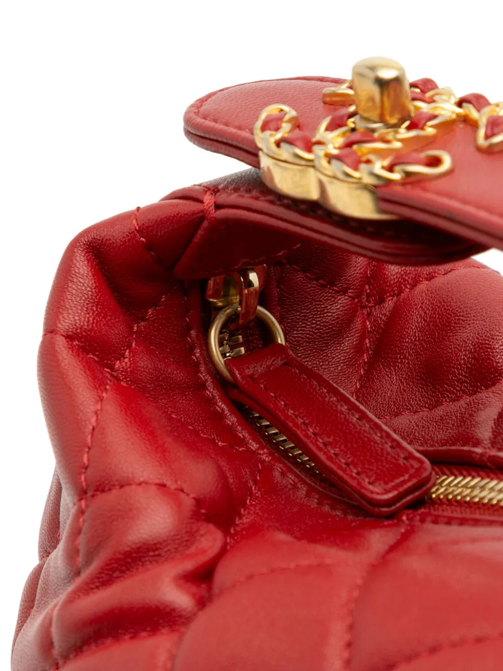 Pre-OwnedCHANEL Pre-Owned2019 Small Quilted Lambskin Perfect Meeting Hobo satchel