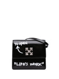 Pre-OwnedOff-White Pre-Owned2019-2025 Glazed Calfskin Life's Work Jitney 0.7 Bag crossbody bag