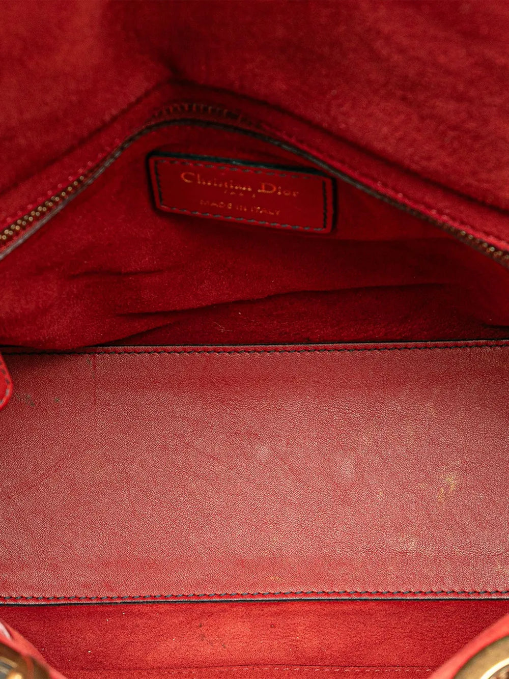Pre-OwnedChristian Dior Pre-Owned2017 Medium Lambskin Cannage Studded Supple Lady Dior satchel