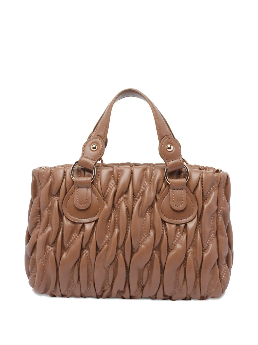 LIU JOlogo-detail quilted tote bag