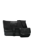 Kenzosmall Kommuter leather-trimmed bag