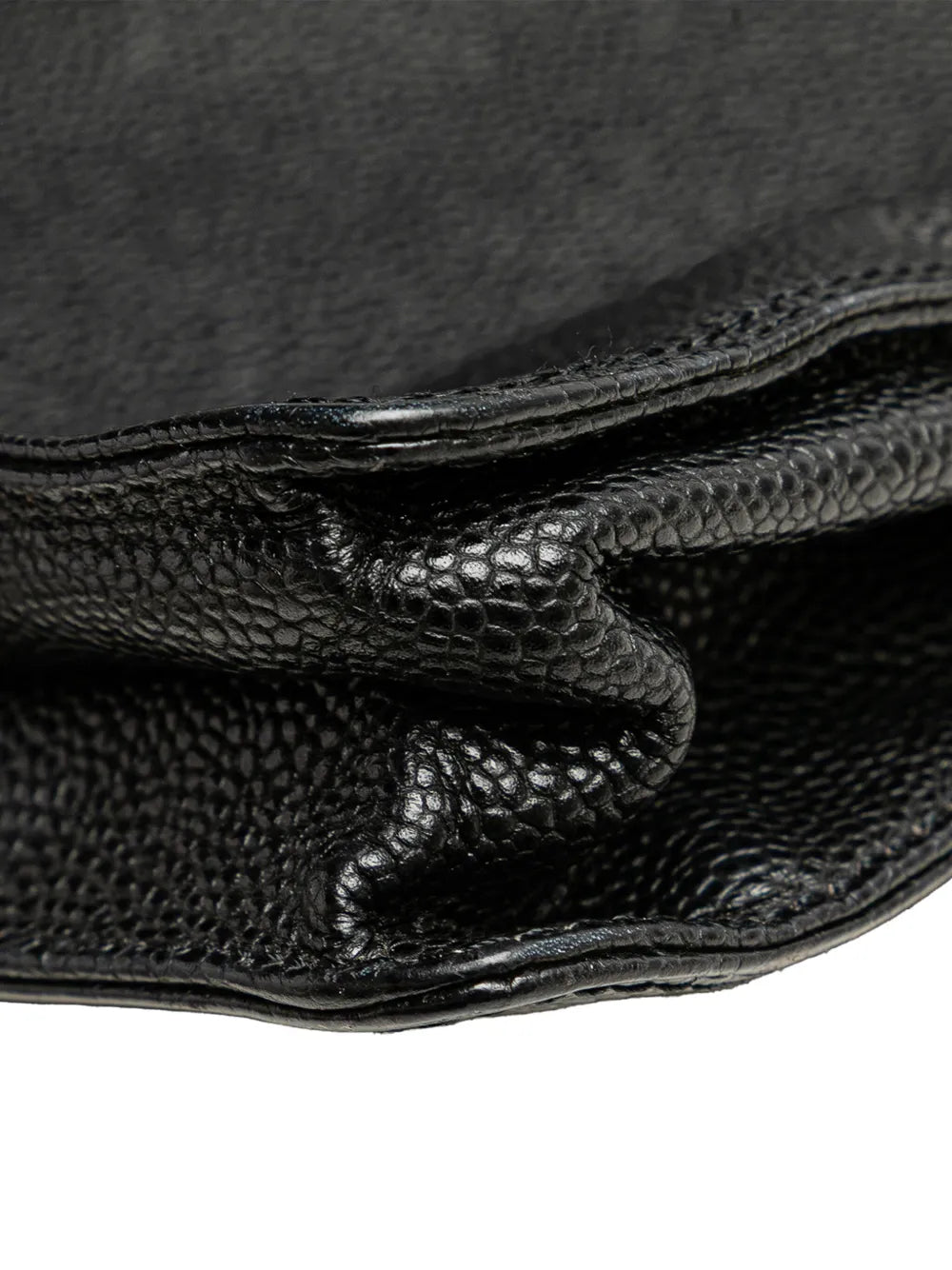 Pre-OwnedCHANEL Pre-Owned2000-2002 CC Caviar Wood Top Handle tote bag