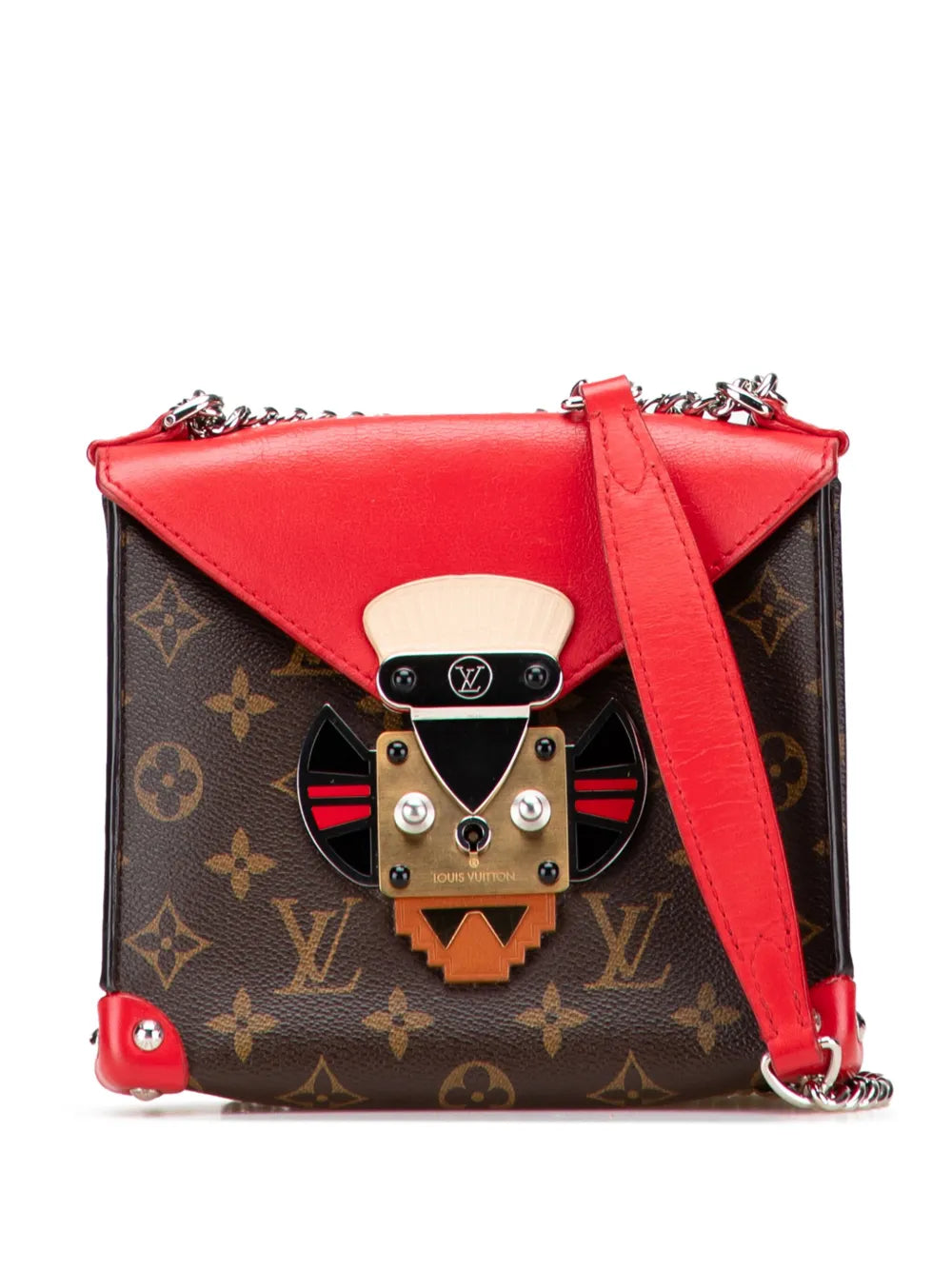 Pre-OwnedLouis Vuitton Pre-Owned2014 Monogram Tribal Mask Pochette PM shoulder bag