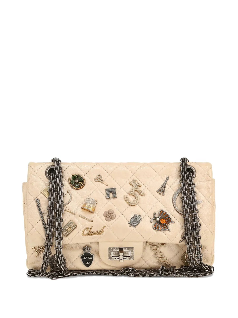 Pre-OwnedCHANEL Pre-Owned2016s Lucky Charms Reissue 2.55 embellished shoulder bag