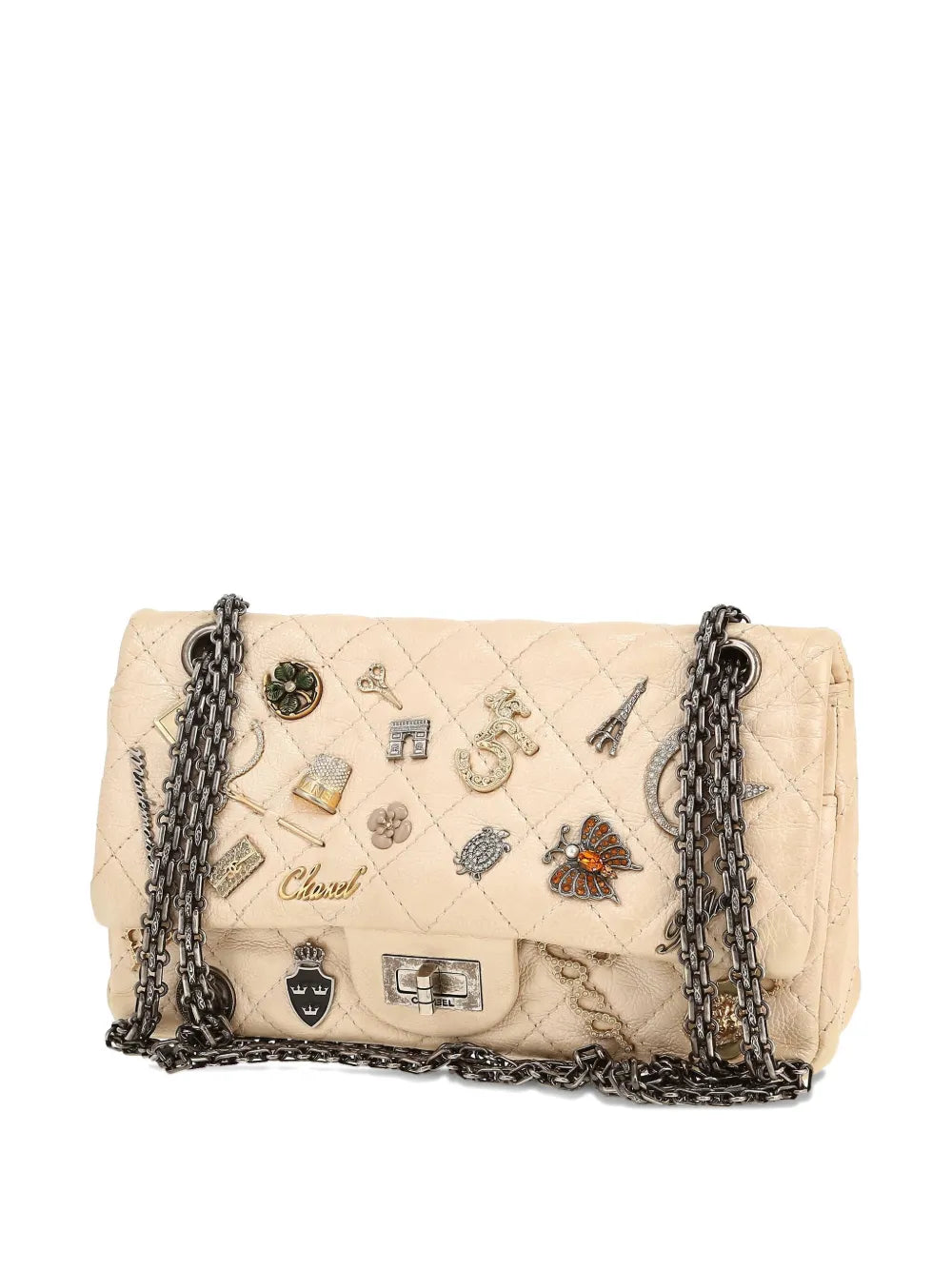 Pre-OwnedCHANEL Pre-Owned2016s Lucky Charms Reissue 2.55 embellished shoulder bag