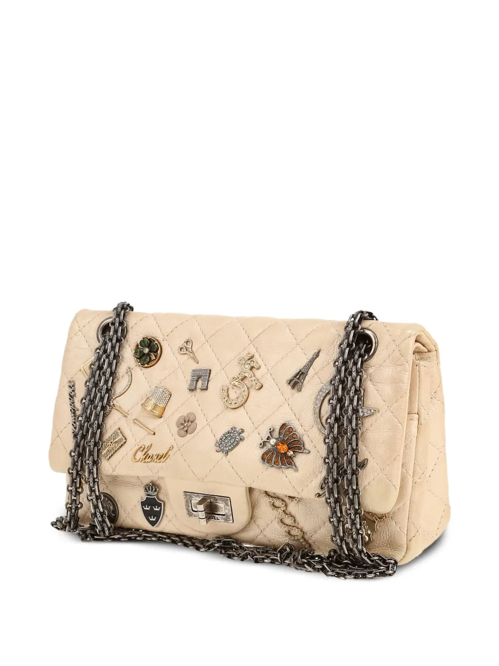Pre-OwnedCHANEL Pre-Owned2016s Lucky Charms Reissue 2.55 embellished shoulder bag