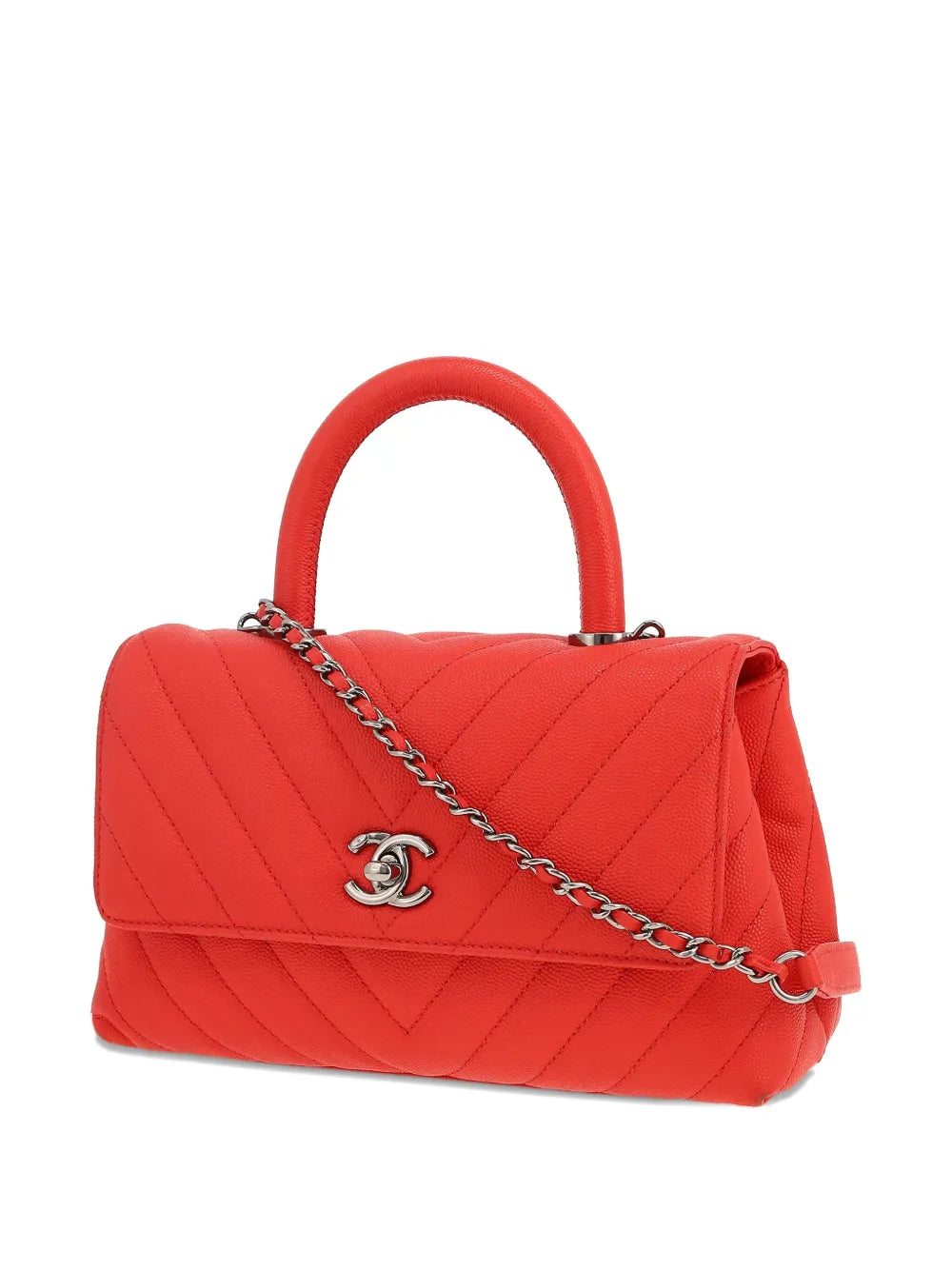Pre-OwnedCHANEL Pre-OwnedCoco Handle chevron-quilted satchel