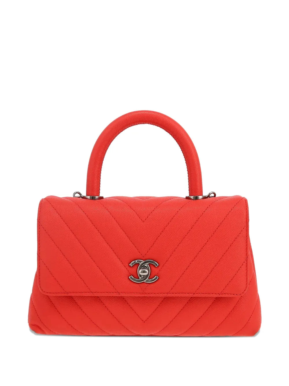 Pre-OwnedCHANEL Pre-OwnedCoco Handle chevron-quilted satchel