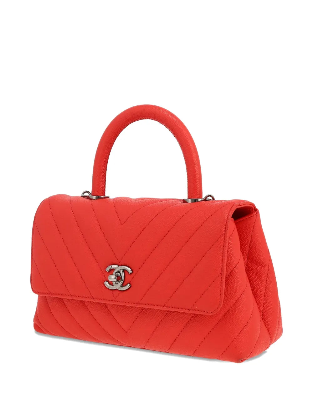 Pre-OwnedCHANEL Pre-OwnedCoco Handle chevron-quilted satchel