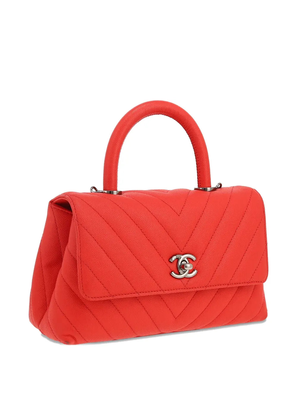 Pre-OwnedCHANEL Pre-OwnedCoco Handle chevron-quilted satchel