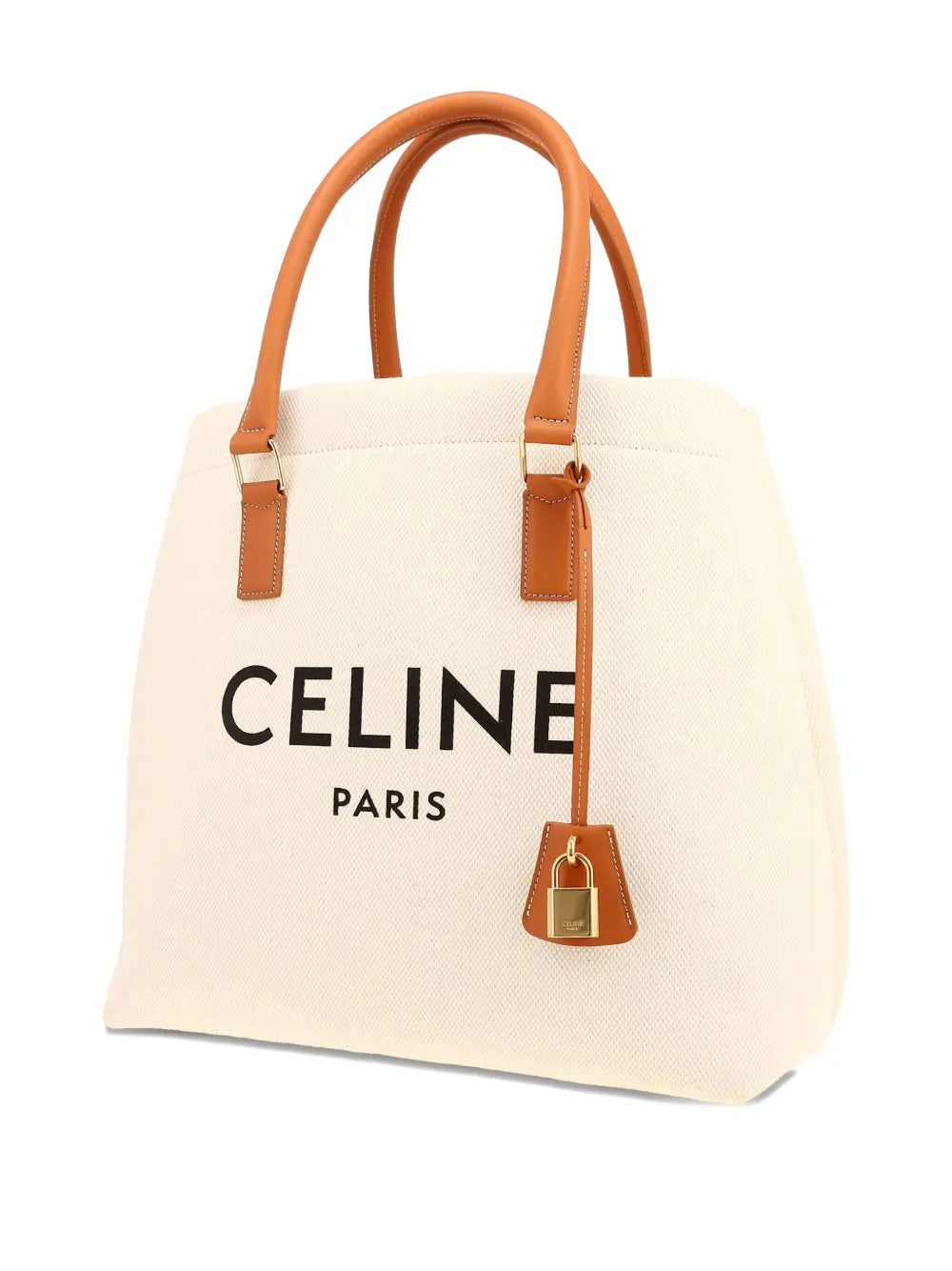 Pre-OwnedCeline Pre-Ownedlogo-print leather-trimmed tote bag