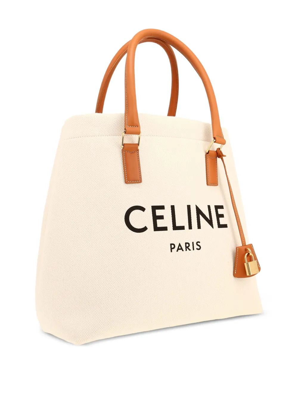 Pre-OwnedCeline Pre-Ownedlogo-print leather-trimmed tote bag