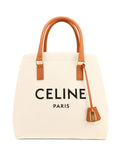 Pre-OwnedCeline Pre-Ownedlogo-print leather-trimmed tote bag