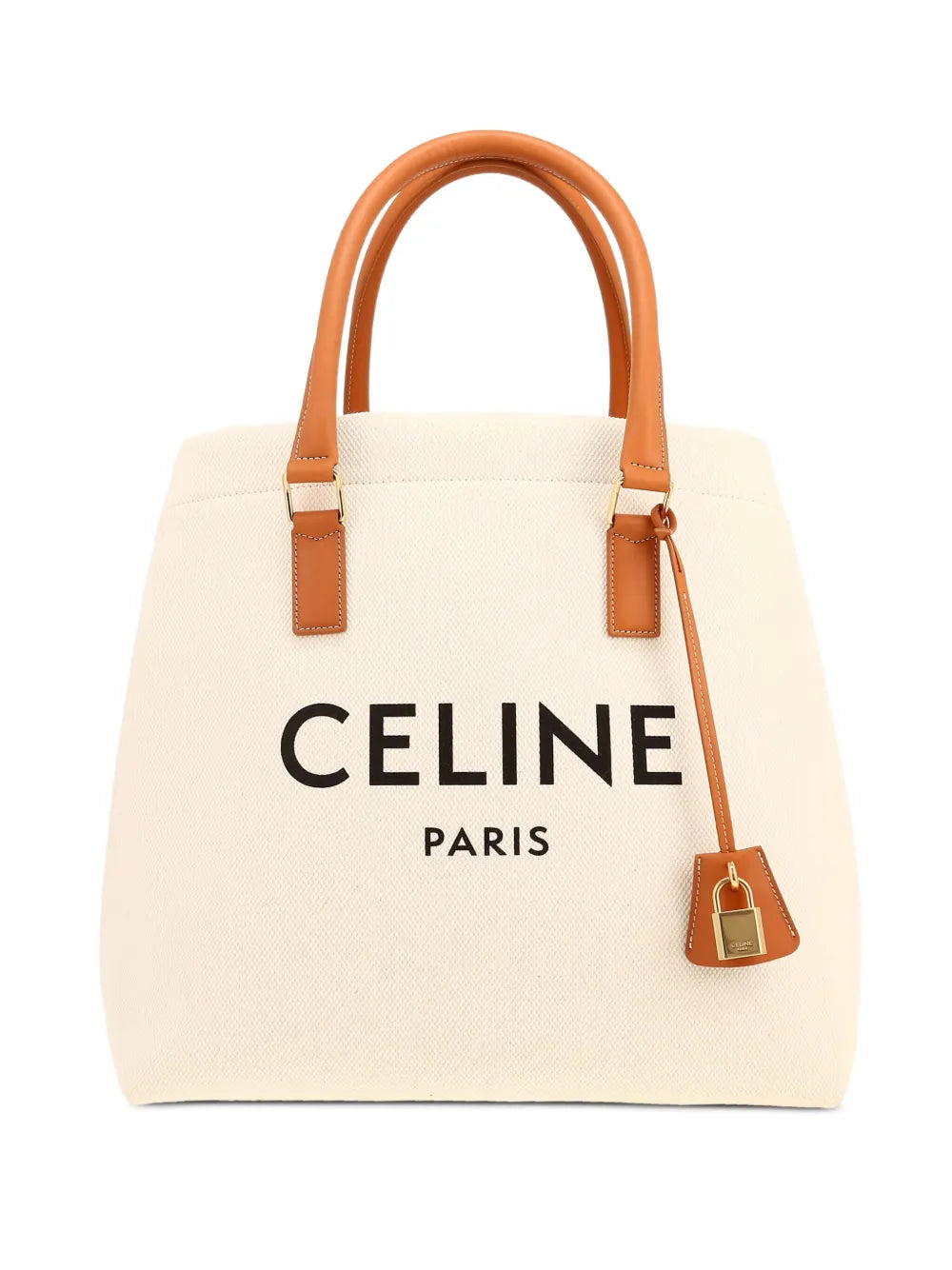 Pre-OwnedCeline Pre-Ownedlogo-print leather-trimmed tote bag