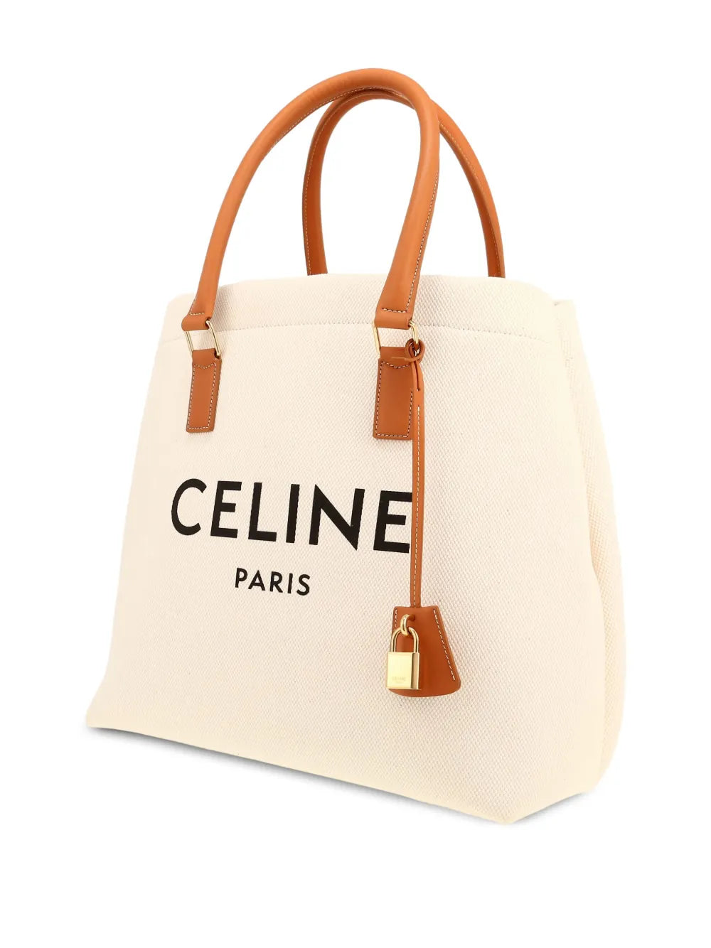Pre-OwnedCeline Pre-Ownedlogo-print leather-trimmed tote bag