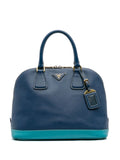 Pre-OwnedPrada Pre-Owned2000-2025 Bicolor Saffiano Lux Promenade Dome handbag