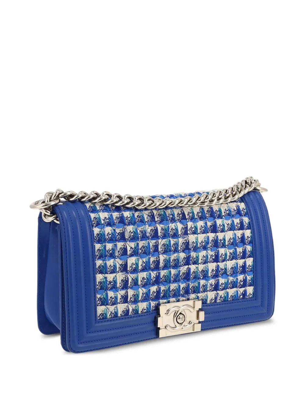 Pre-OwnedCHANEL Pre-OwnedBoy tweed-chain shoulder bag