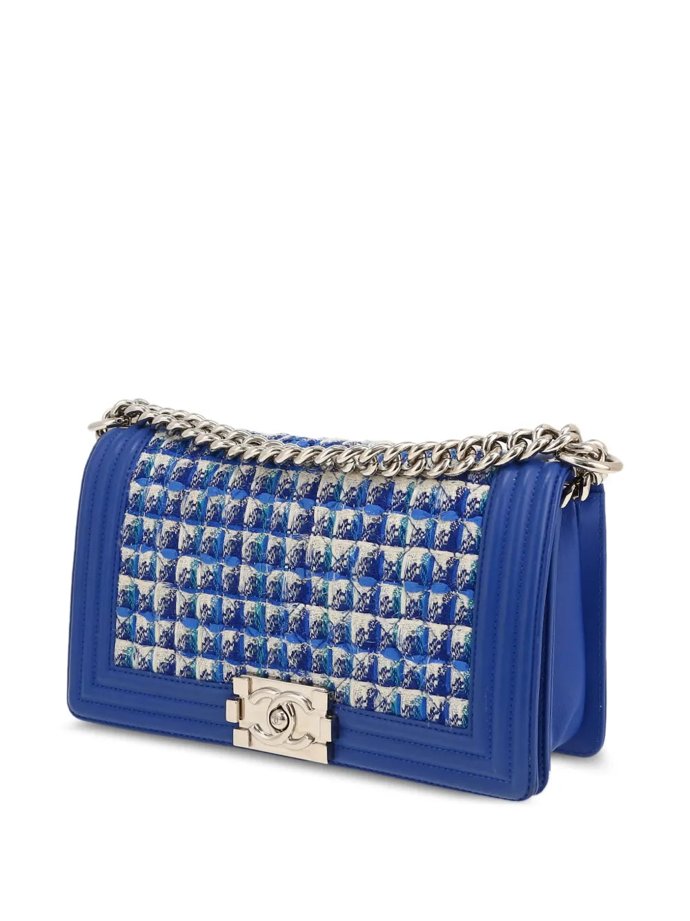 Pre-OwnedCHANEL Pre-OwnedBoy tweed-chain shoulder bag