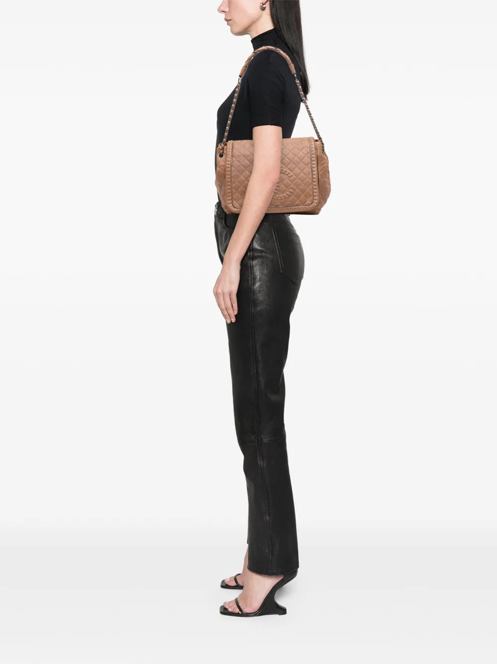 Pre-OwnedCHANEL Pre-Owned2011 Large Quilted Calfskin Istanbul Accordion Flap shoulder bag