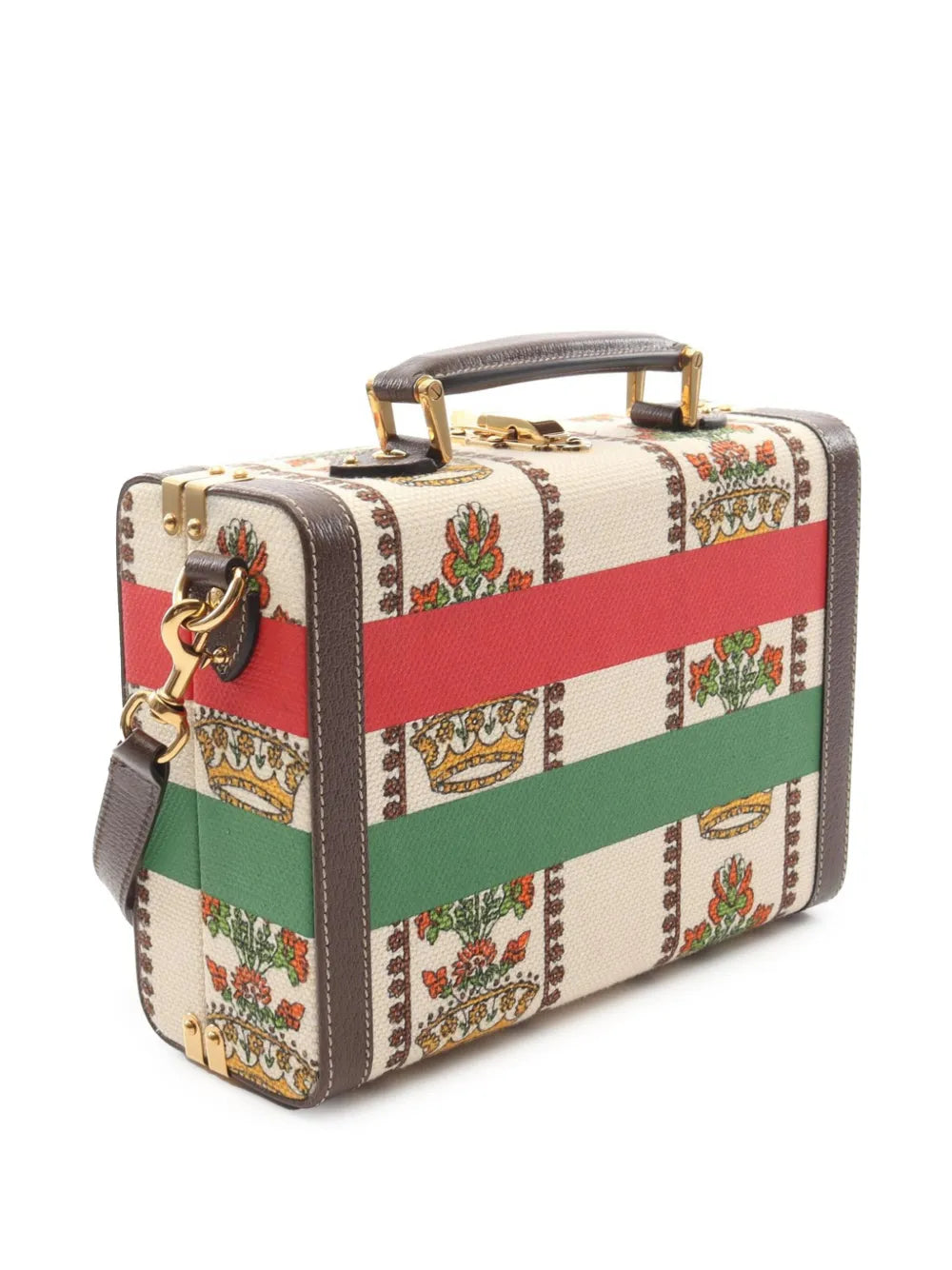Pre-OwnedGucci Pre-Owned2016-2025 100 Centennial Canvas Music Is Mine Beauty Case vanity bag